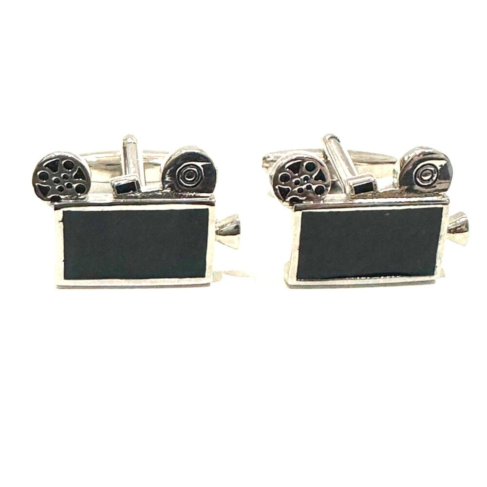 Vintage Movie Camera Cufflinks Retro Film Camera Cufflinks